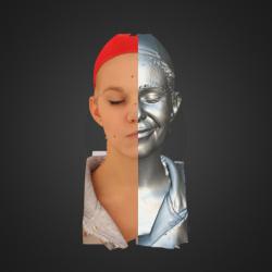 3D head scan of emotions and phonemes - Tereza